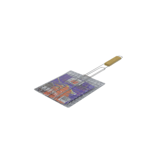 Steel Silver Small Meat Grill