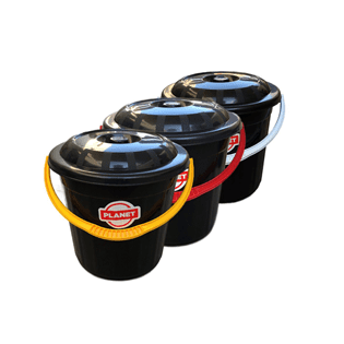 AKC | Plastic Bucket With Lid | 10LTR | 26 x 27 cm